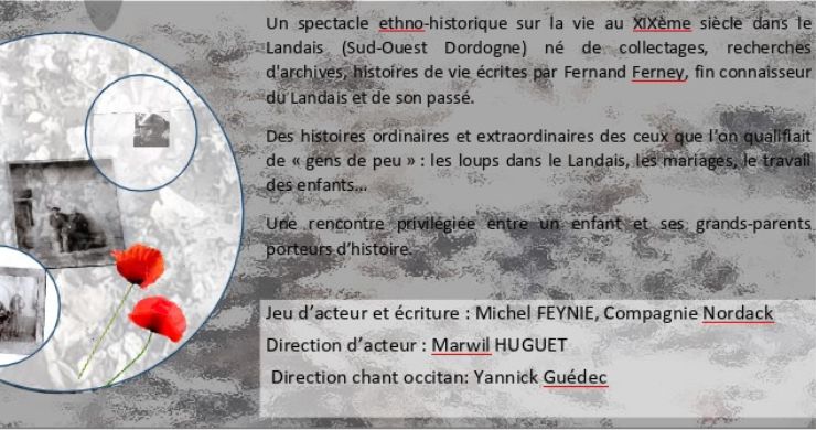 Repas spectacle avec Michel Feynie au P'tit Bonheur le 19 octobre