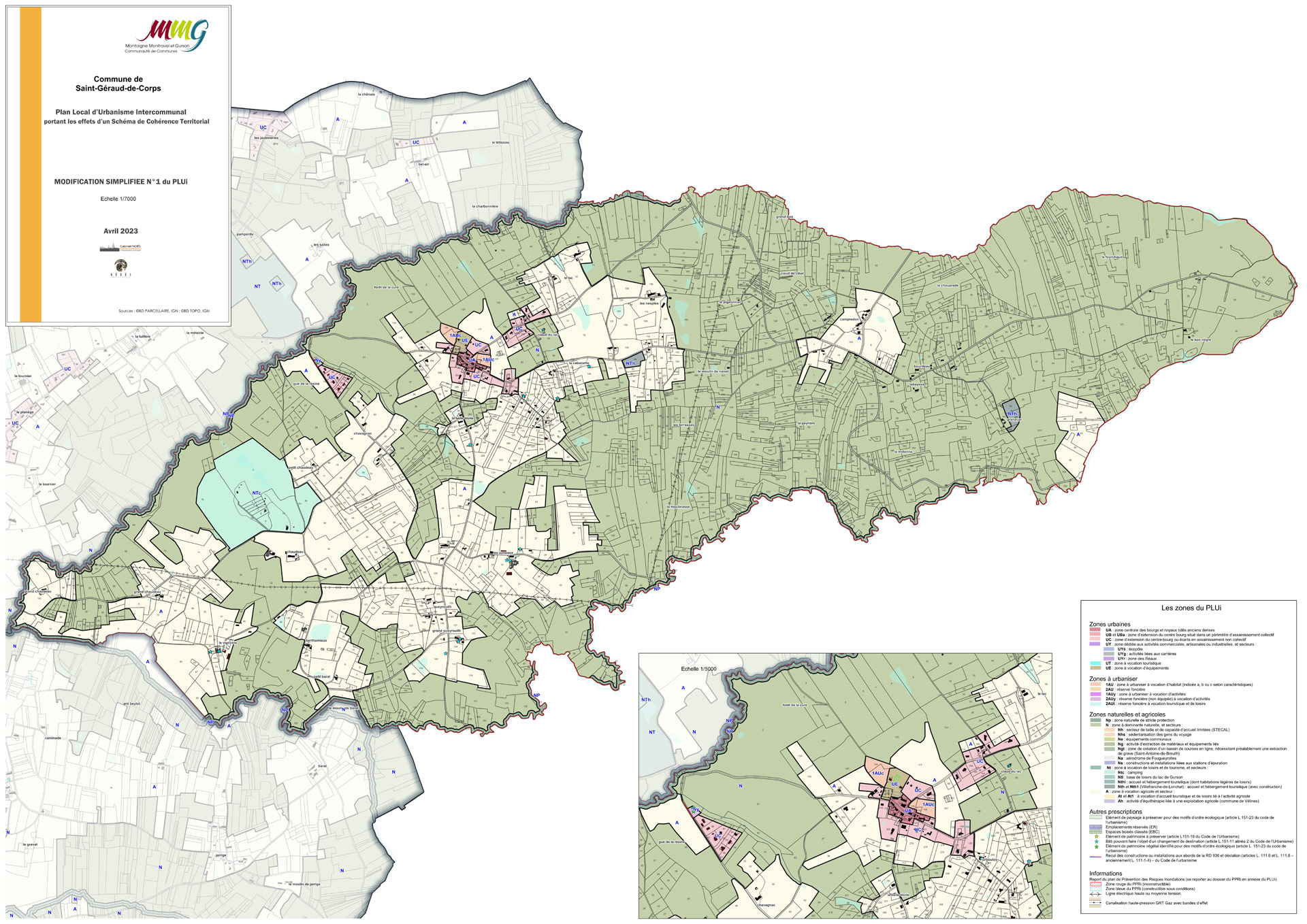Règlement d'urbanisme (carte)